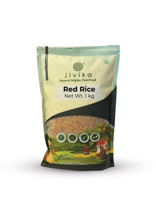 Jivika Red Rice - 1KG (Pesticide free) - Image 1